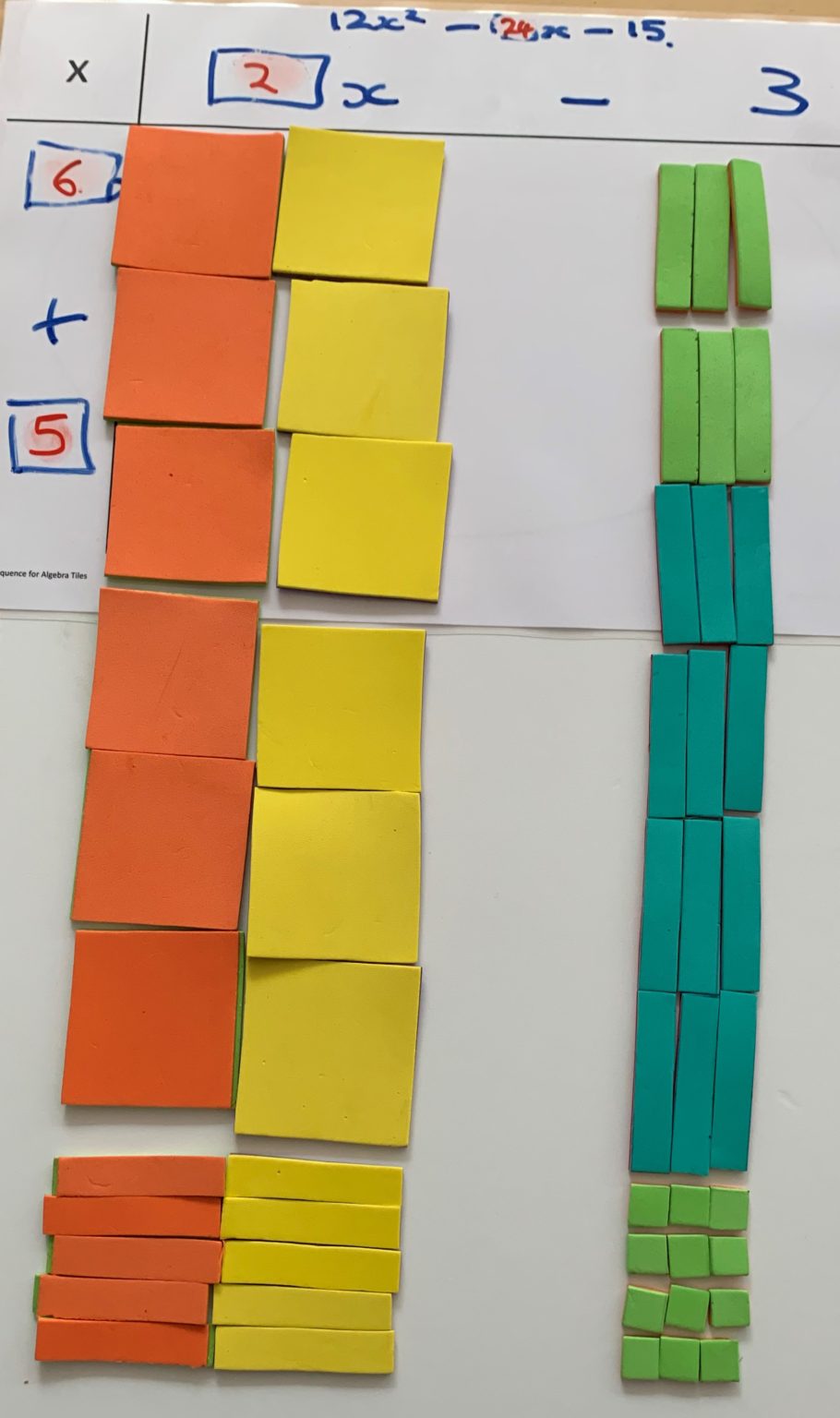 Algebra Tiles - Maths Manipulatives